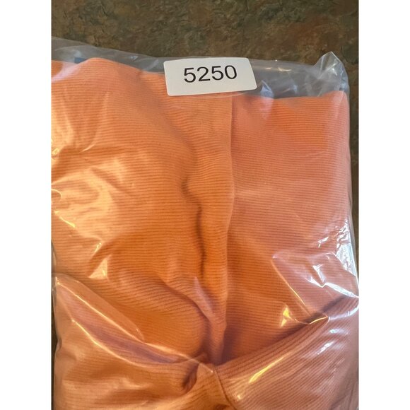 Womens Seamless‎ Shortie Light Orange Cotton Spandex Shorts XL By DSG - Picture 9 of 9